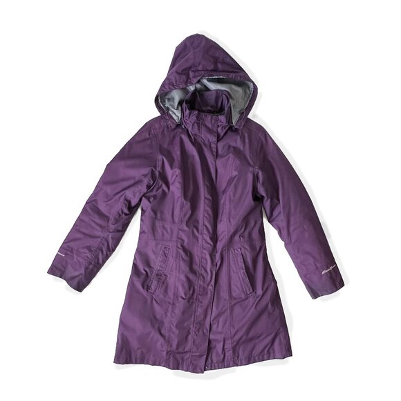 Eddie Bauer Purple WeatherEdge Jacket, removable lining and hood, size Medium - Picture 1 of 14